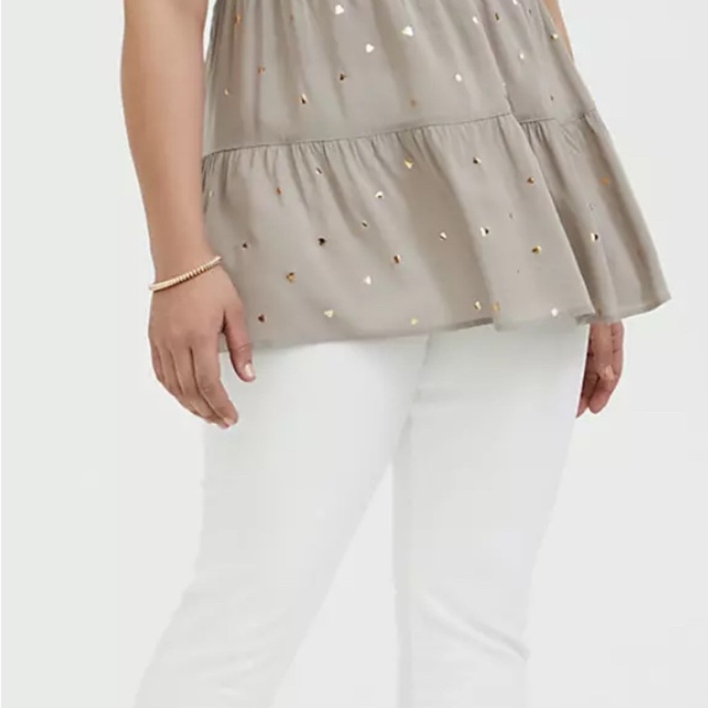 TORRID Babydoll Top With Hearts sz 1